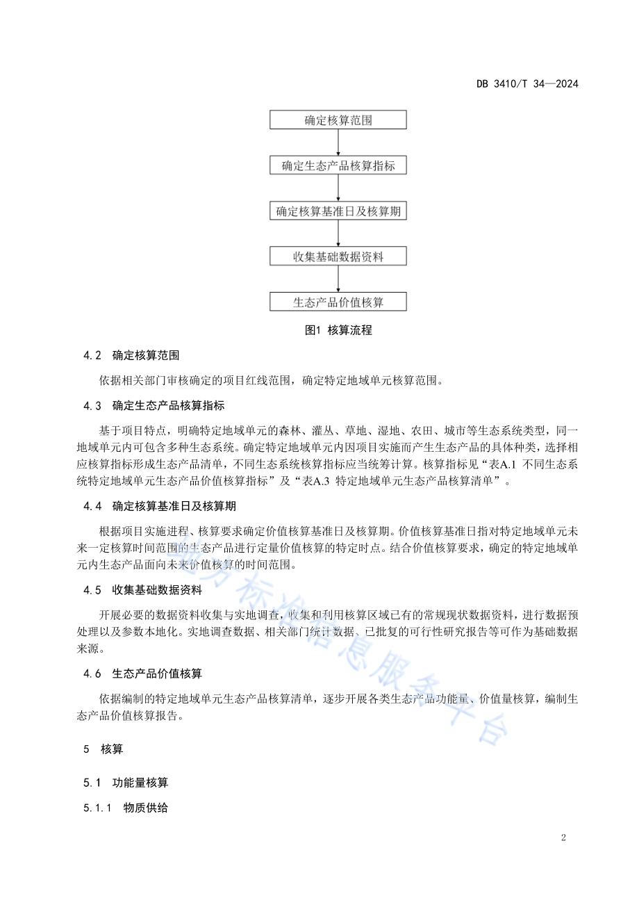 特定地域单元生态产品价值核算规范DB3410／T 34-2024.pdf_第5页