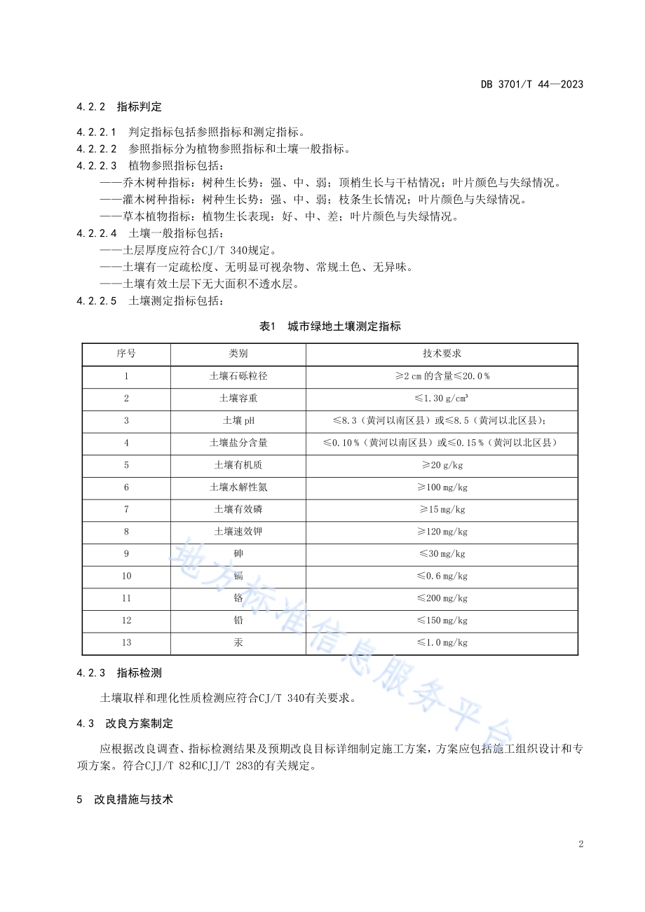 城市绿地土壤改良技术规程DB3701／T 44-2023.pdf_第5页