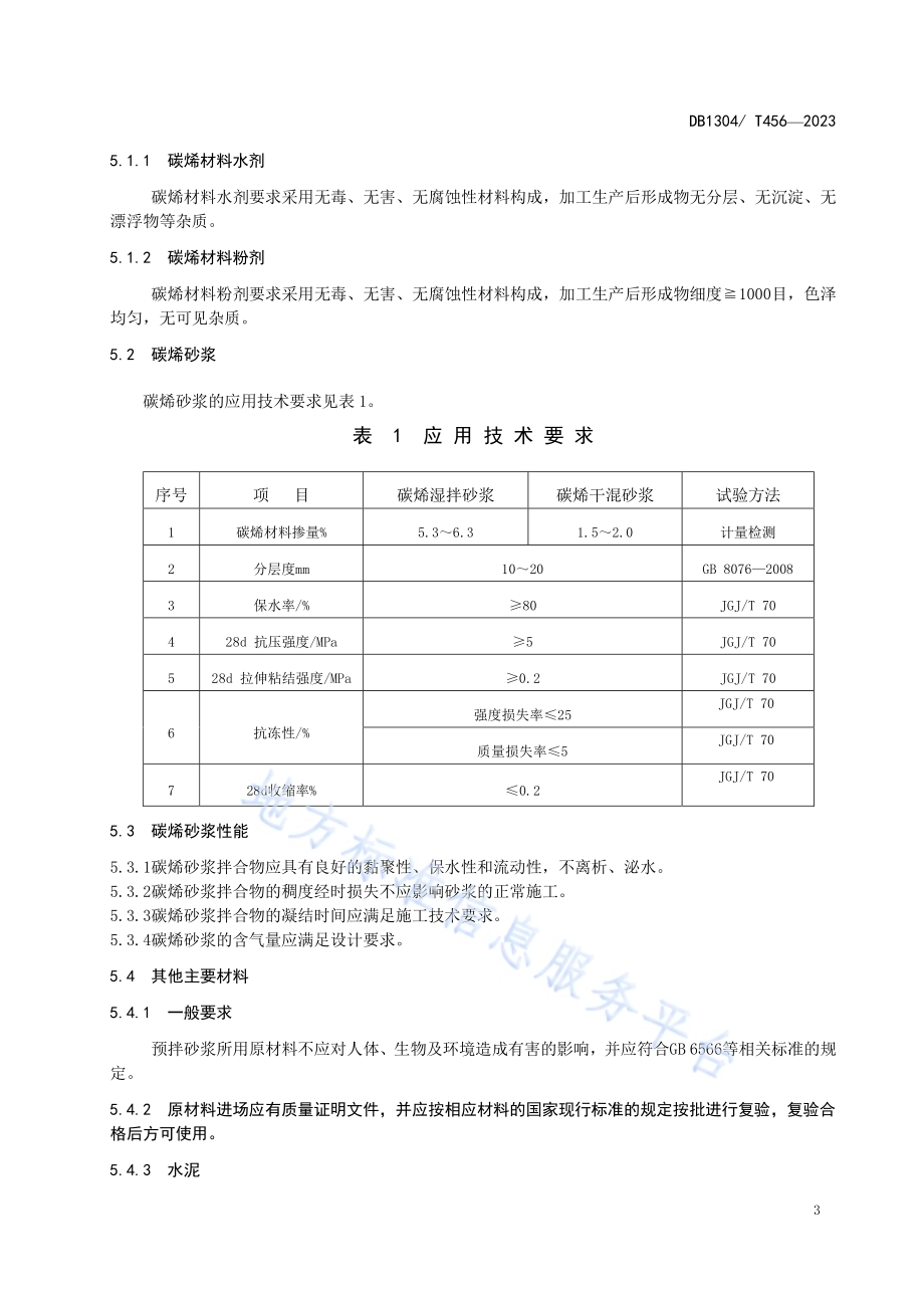 砂浆用碳烯复合材料应用技术规程DB1304／T 456-2023.pdf_第5页