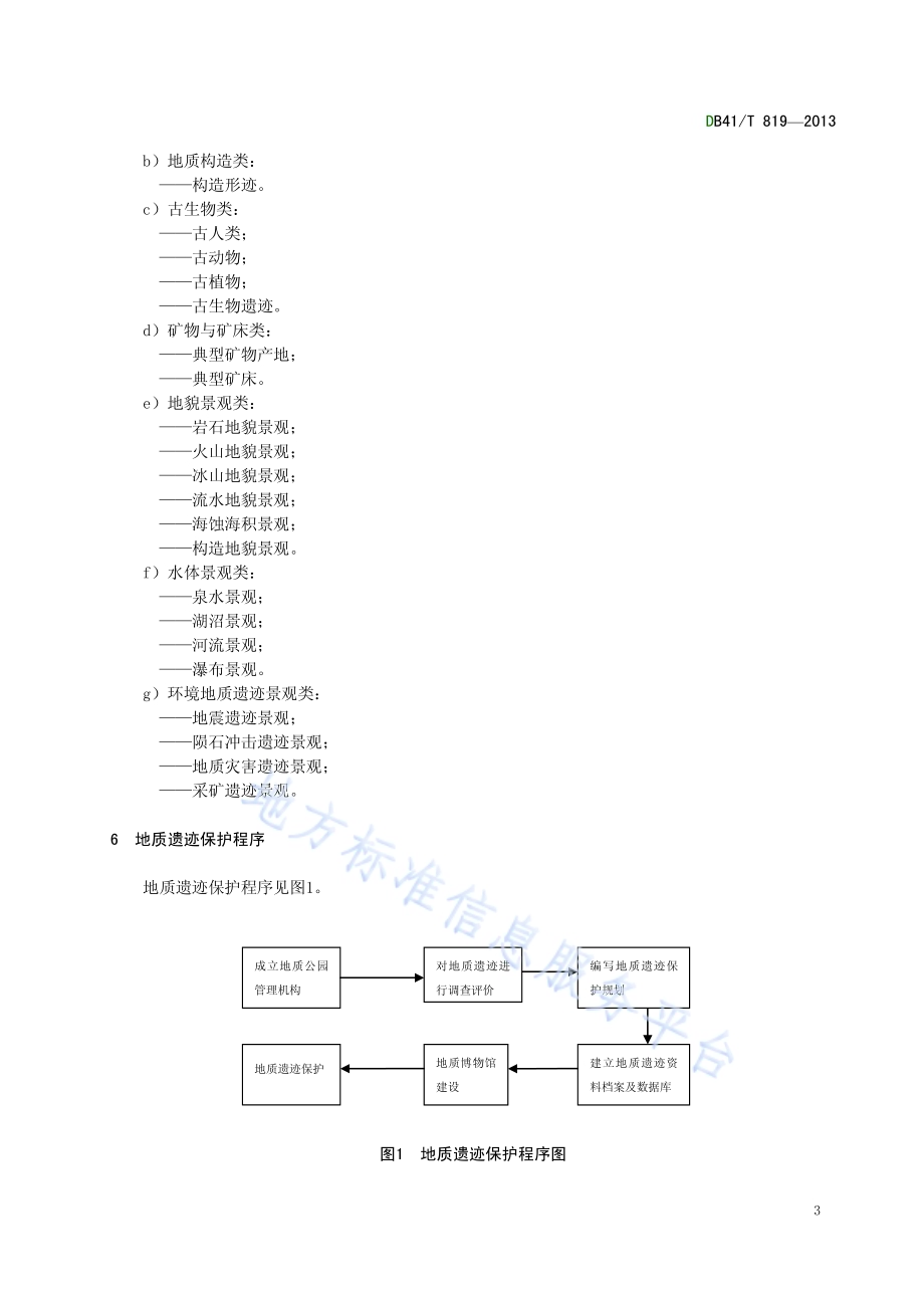 地质公园地质遗迹保护规范DB41／T 819-2013.pdf_第5页