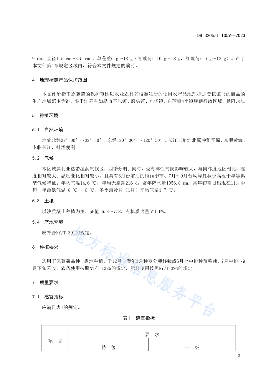 地理标志产品 下原蘘荷DB3206／T 1059-2023.pdf_第4页