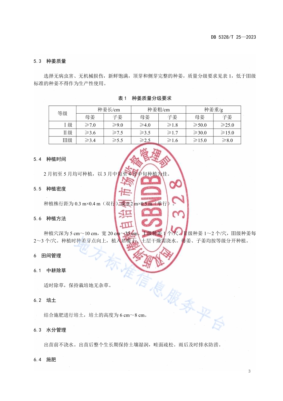 姜黄栽培技术规程DB5328／T 25-2023.pdf_第5页