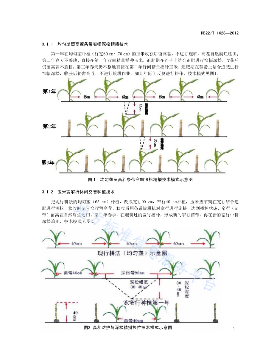 旱作农田合理耕层创建技术规范DB22／T 1628-2012.pdf_第4页