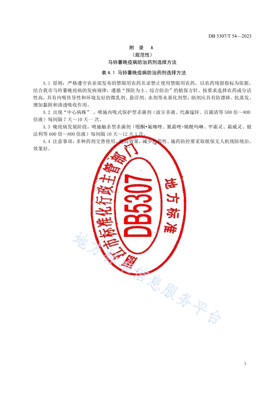 马铃薯晚疫病无人机防治技术规程DB5307／T 54-2023.pdf_第5页