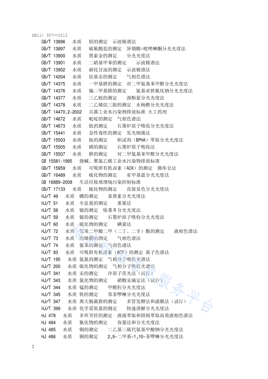 水污染物综合排放标准DB11／ 307-2013.pdf_第5页
