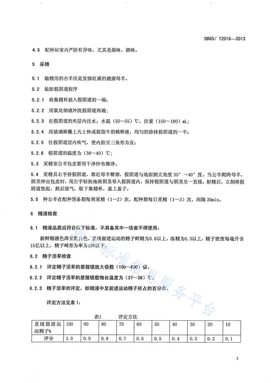 绵羊人工授精操作规程DB65／T 2016-2013.pdf_第4页