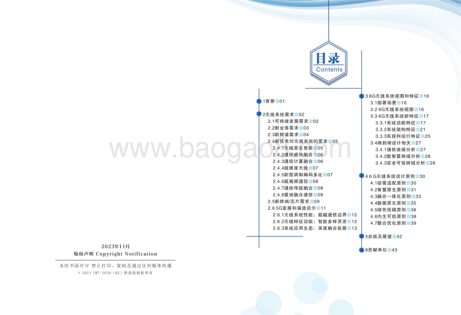 20231228_IMT_20306G推进组-通信行业6G无线系统设计原则和典型特征白皮书_48页.pdf_第2页