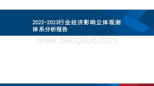 2022-2023行业经济影响立体观测体系分析报告.pdf