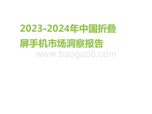 2023-2024年中国折叠屏手机市场洞察报告.pdf