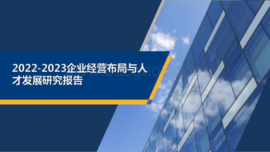 2022-2023企业经营布局与人才发展研究报告.pdf_第1页