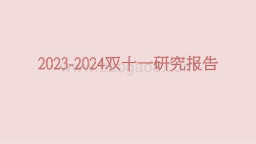 2023-2024双十一研究报告.pptx