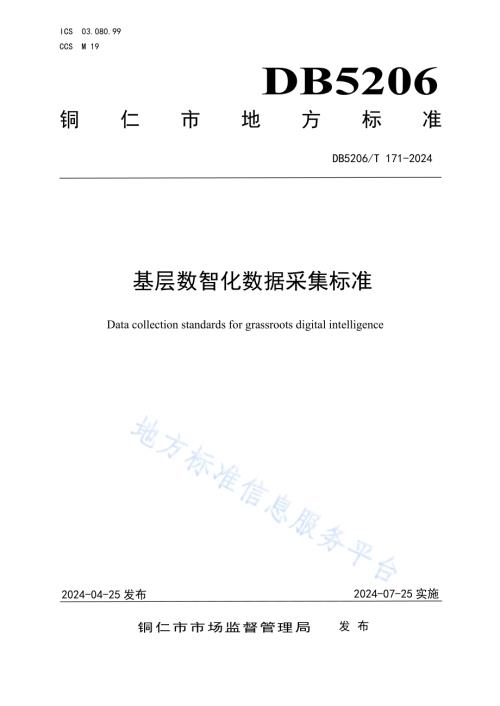 基层数智化数据采集标准DB5206／T 171-2024.pdf