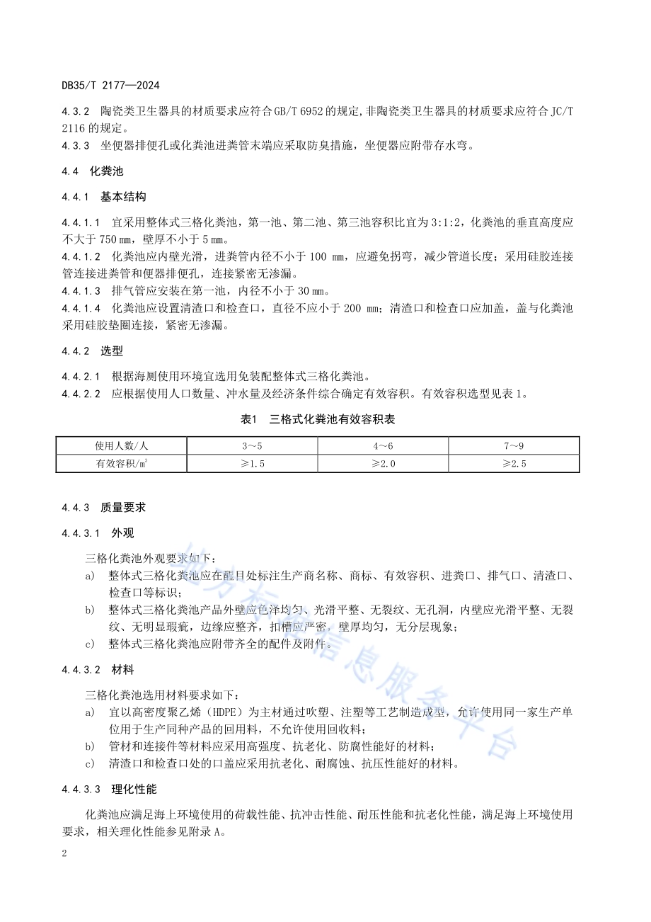 乡村振兴 海上渔排厕所建设基本要求DB35／T 2177-2024.pdf_第4页