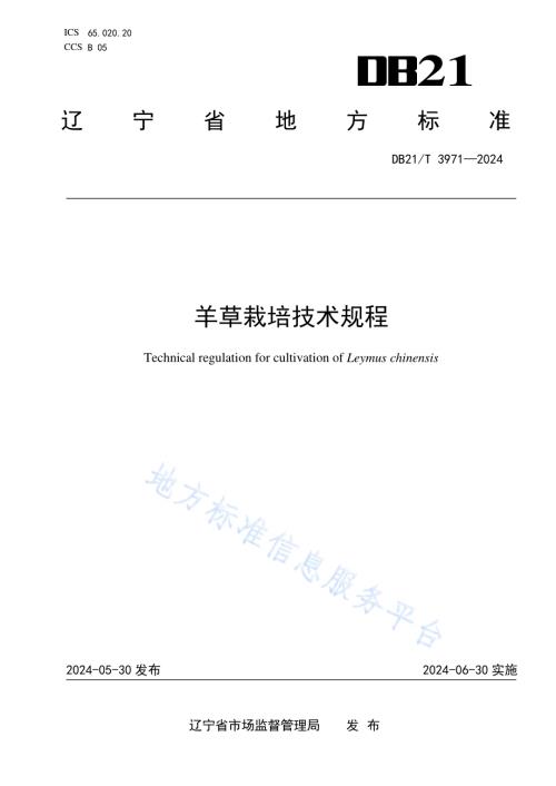 羊草栽培技术规程DB21／T 3971-2024.pdf