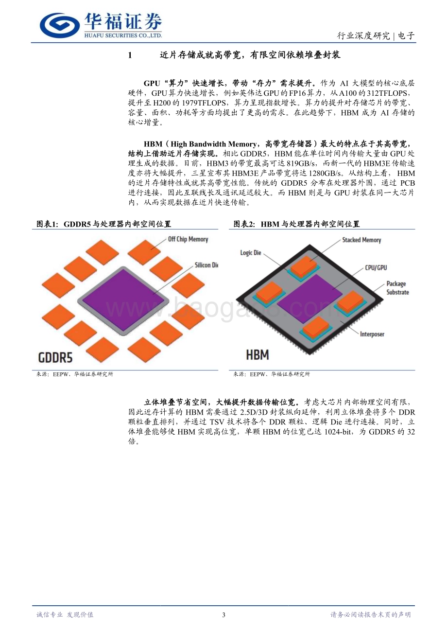 20240612_华福证券_电子行业HBM深度研究一：原厂倾力扩产HBM会过剩吗？_13页.pdf_第3页