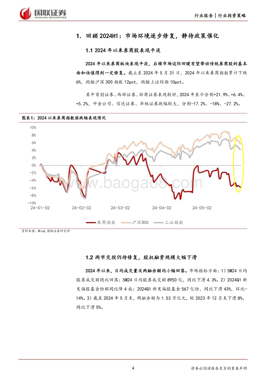 20240613_国联证券_证券行业2024年度中期投资策略：行业头部集中趋势明显_24页.pdf_第4页