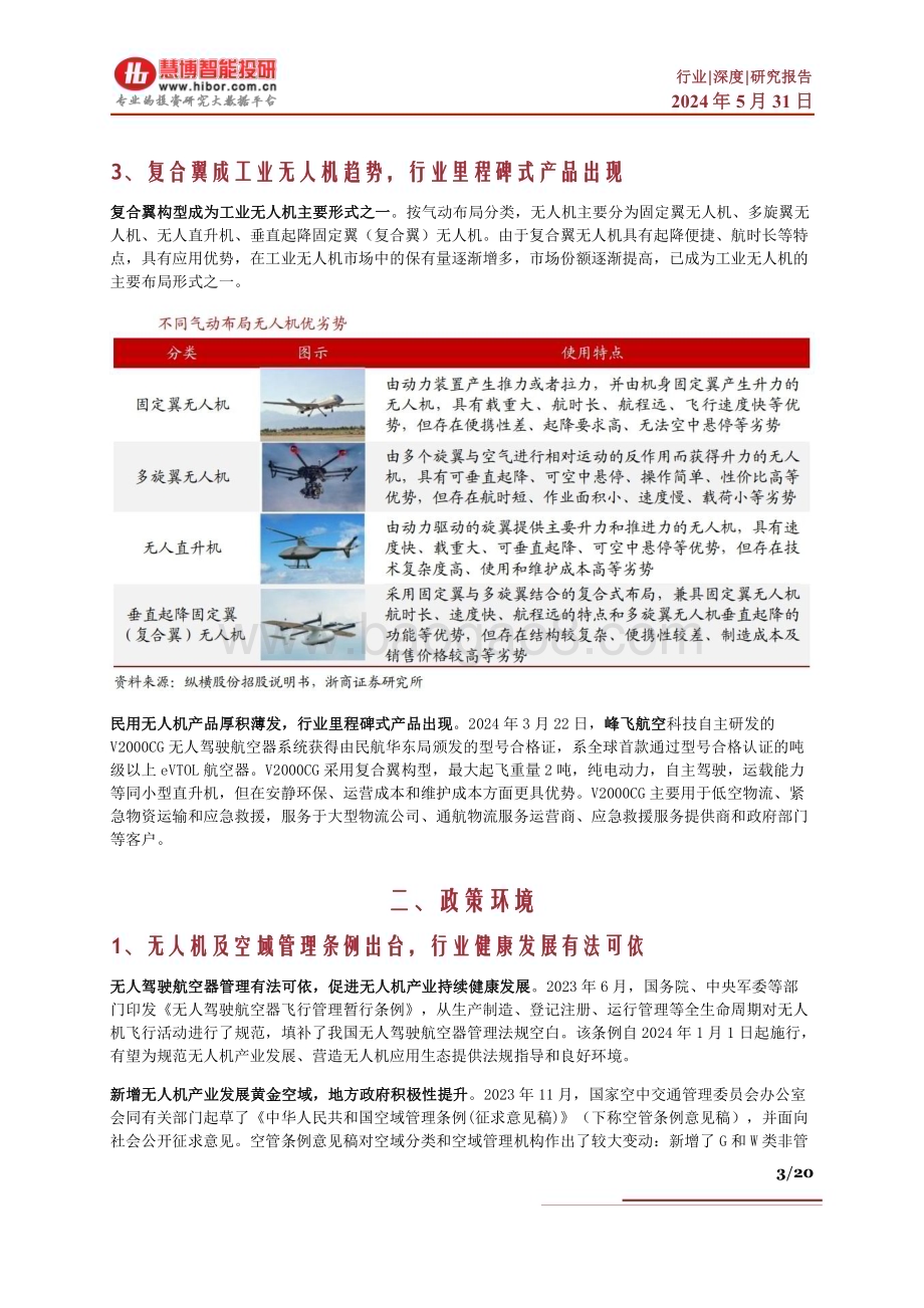 20240531_慧博智能投研_低空经济系列四：无人机物流迎来政策催化有望打开低空配送新篇章_20页.pdf_第3页