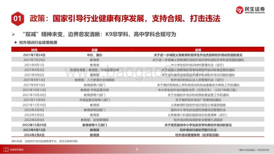 20240615_民生证券_K12教培行业2024中期策略：行业贝塔未变静候暑期旺季_29页.pdf_第5页