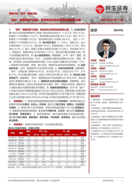 20240611_民生证券_旅游行业“端午”数据总结：“端午”假期高景气延续旅游年轻化和本地周边游趋势凸显_12页.pdf