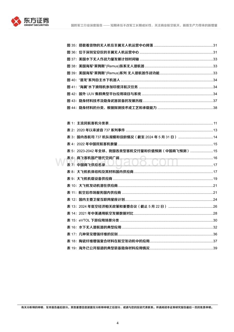 20240612_东方证券_国防军工行业长期投资逻辑专题研究：短期承压不改军工长期成长性关注商业航空航天、新质生产力带来的新增量_42页.pdf_第4页