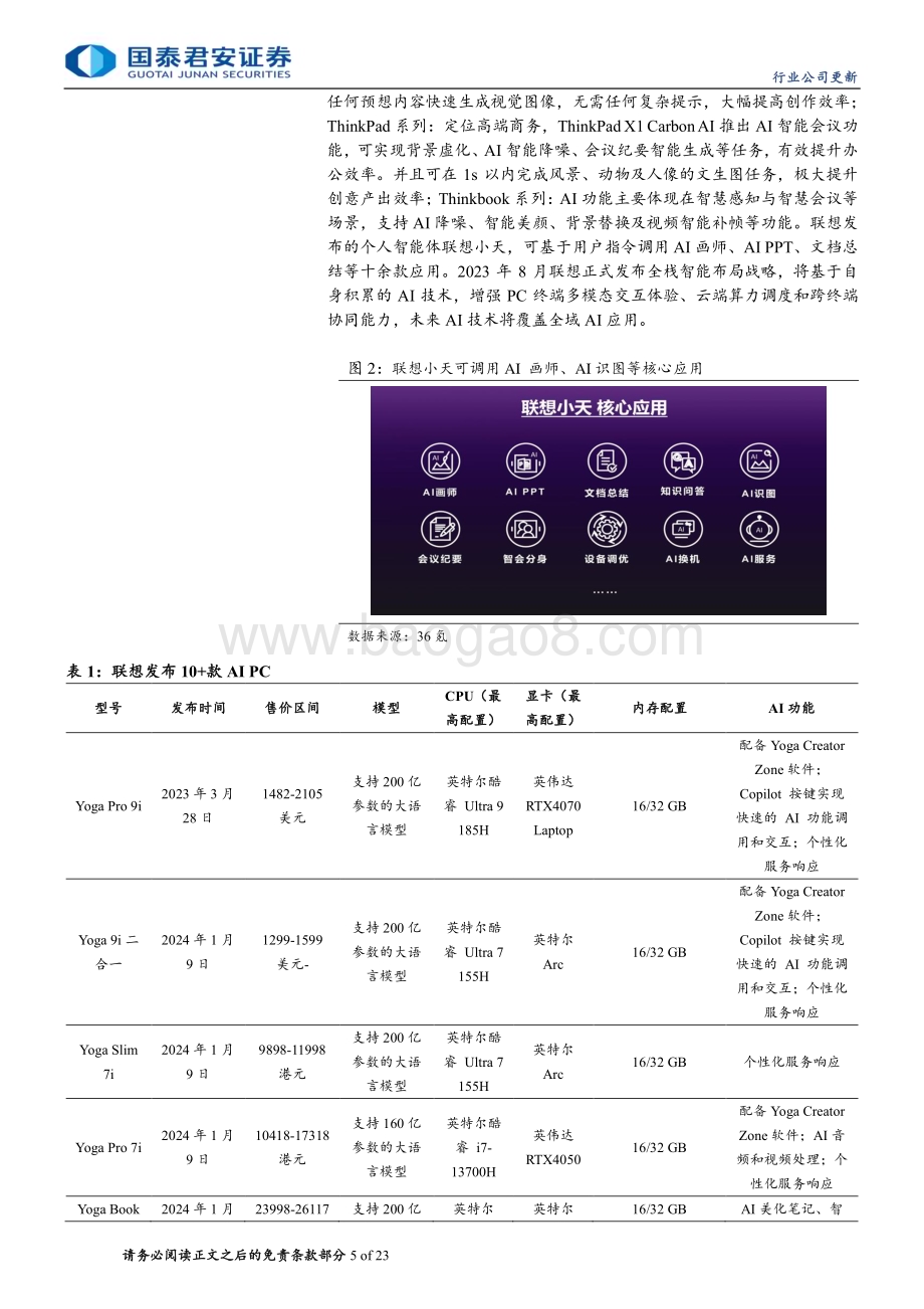 20240610_国泰君安_电子元器件行业：Windows on Arm步入AI PC新时代_33页.pdf_第5页