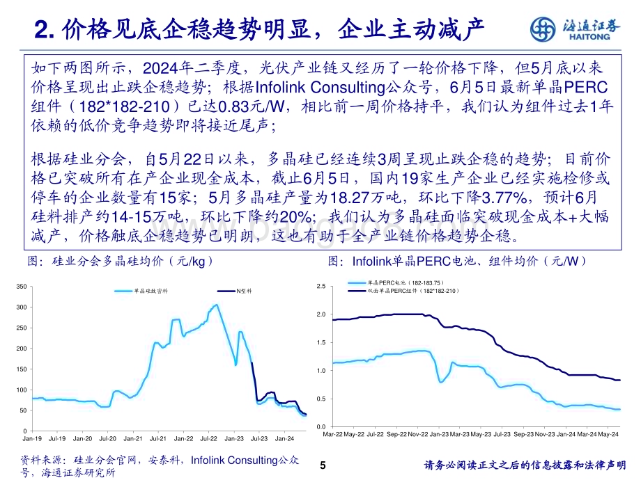 20240613_海通证券_电力设备与新能源行业光伏中期投资策略：政策底、价格底、需求底均已确立重视拐点性机会_12页.pdf_第5页