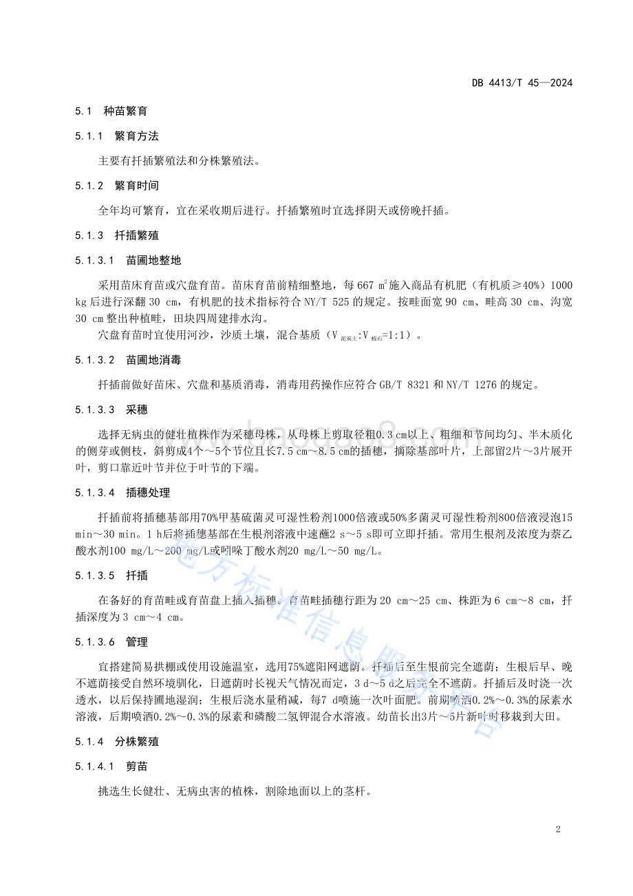金丝皇菊栽培技术规程DB4413／T 45-2024.pdf_第4页