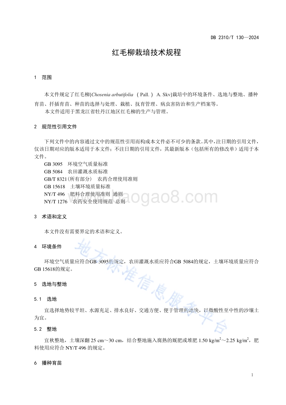 红毛柳栽培技术规程DB2310／T 130-2024.pdf_第3页