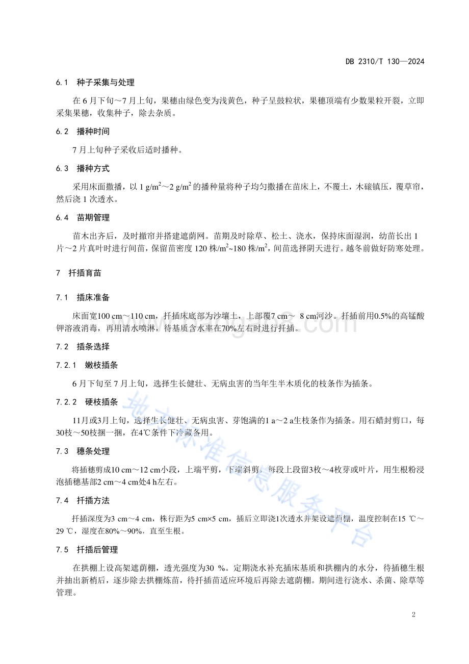 红毛柳栽培技术规程DB2310／T 130-2024.pdf_第4页