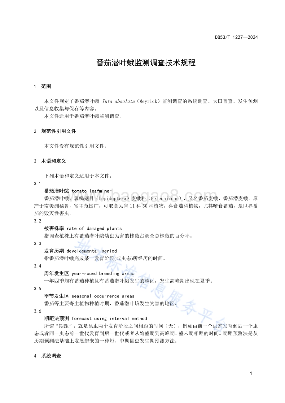 番茄潜叶蛾监测调查技术规程DB53／T 1227-2024.pdf_第5页