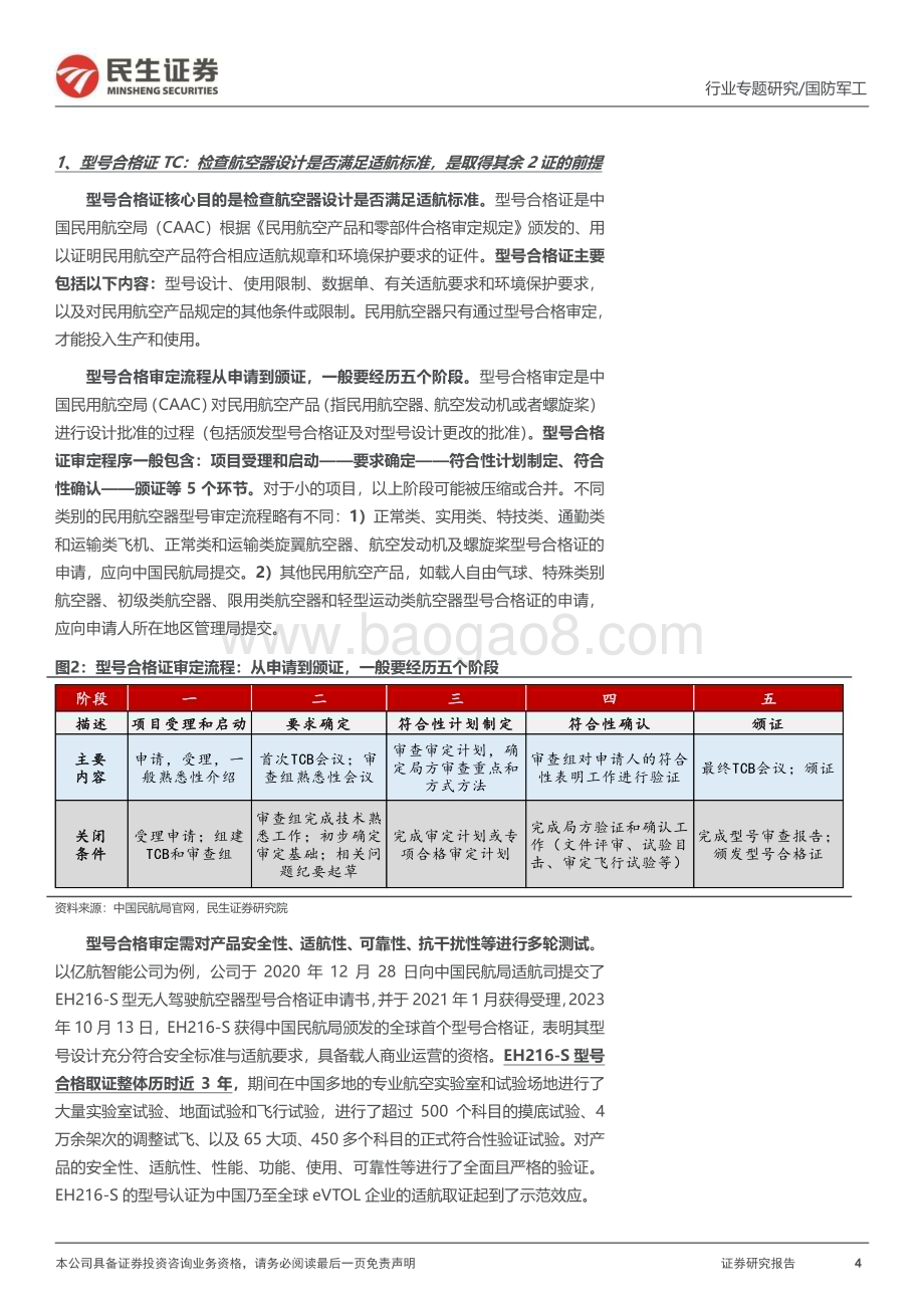 20240525_民生证券_国防军工行业：低空经济系列eVTOL产业发展的5个核心问题_28页.pdf_第4页