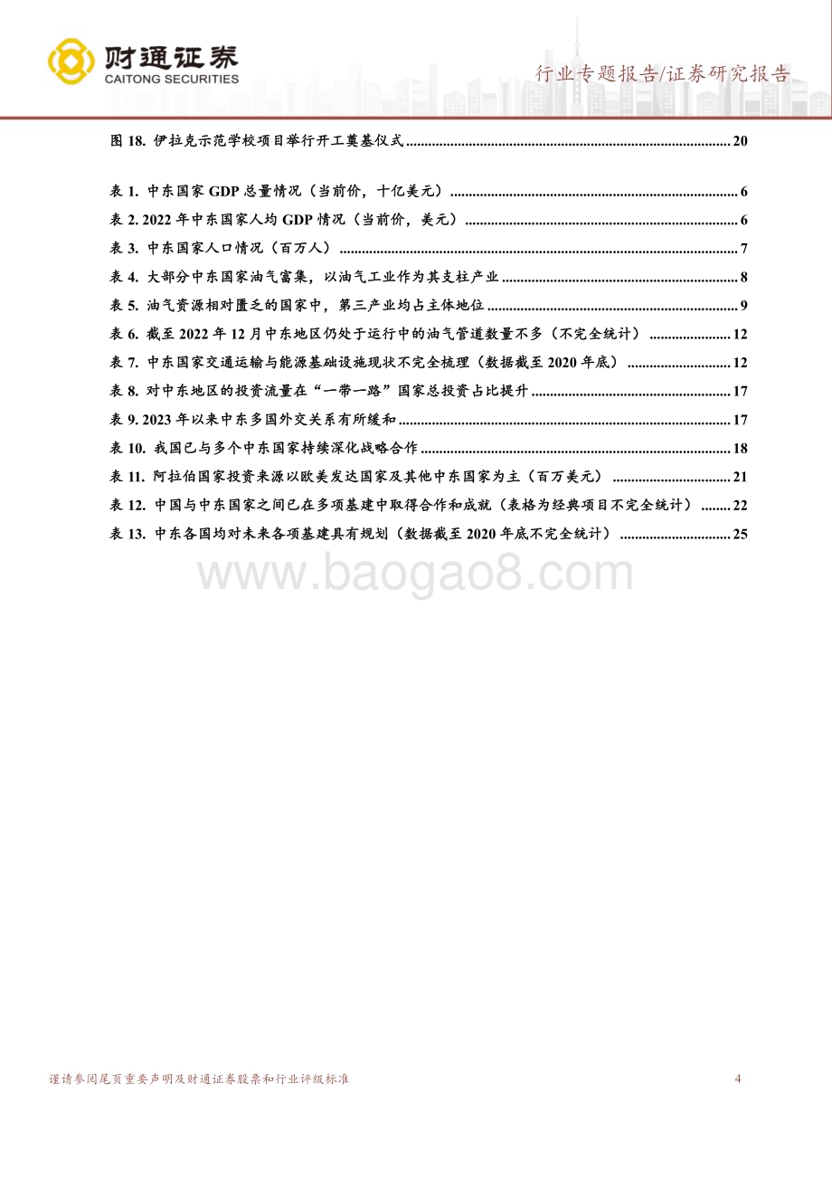 20230811_财通证券_建筑装饰行业一带一路系列报告中东篇中国_中东携手前行共建带路崭新篇章_30页.pdf_第4页