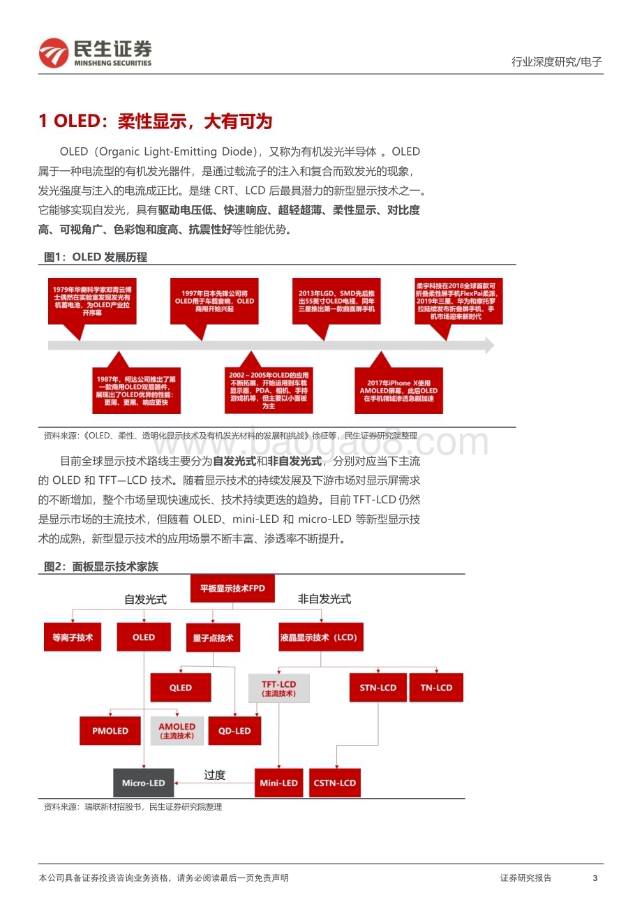 20231123_民生证券_OLED行业深度报告OLED黄金时代开启产业链国产替代正当时_45页.pdf_第3页
