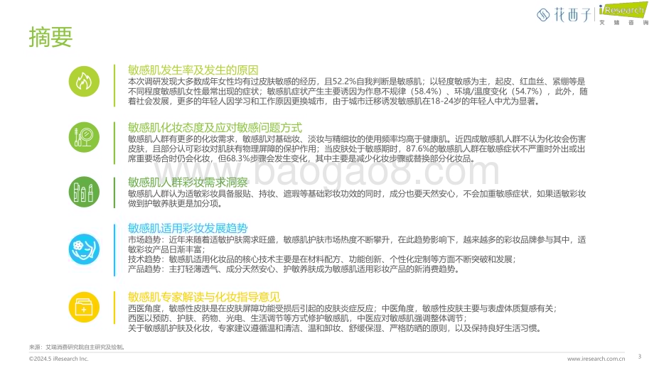 20240525_艾瑞咨询_护肤行业：中国女性敏感肌深度分析与适敏彩妆研究报告_48页.pdf_第3页