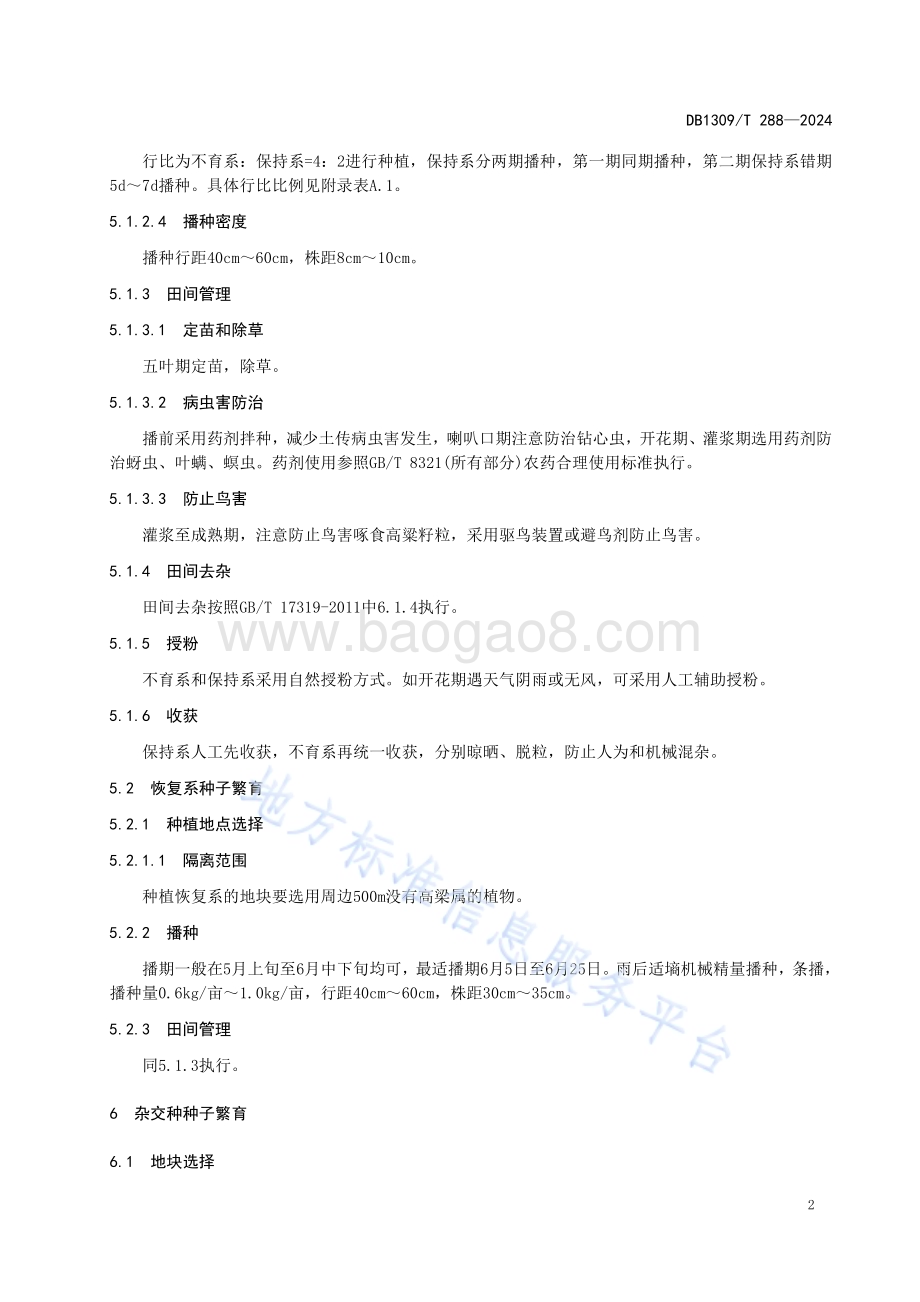 高粱旱碱地杂交制种技术规程DB1309／T 288-2024.pdf_第4页