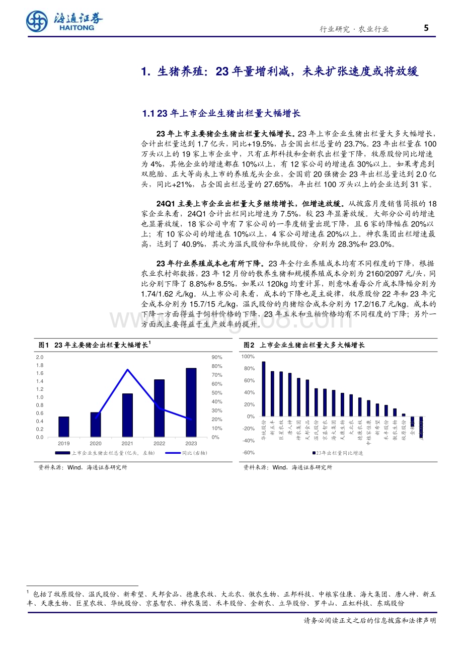 20240531_海通证券_农林牧渔行业2023年及2024Q1财报综述：困境已过反转向上_18页.pdf_第5页
