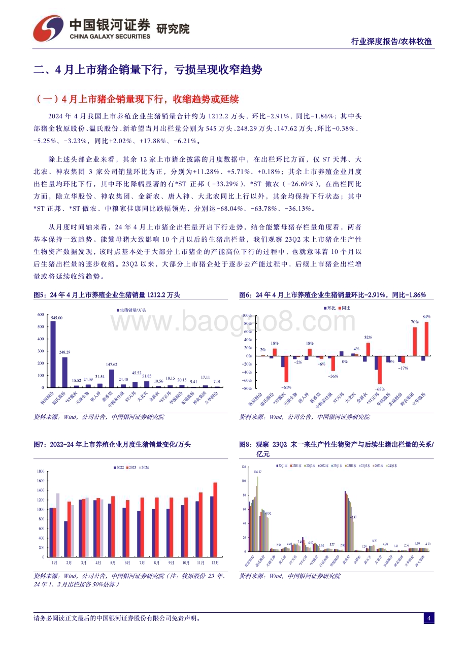 20240529_银河证券_农林牧渔行业：走出行业至暗时刻紧握猪价上行期的布局时机_20页.pdf_第4页