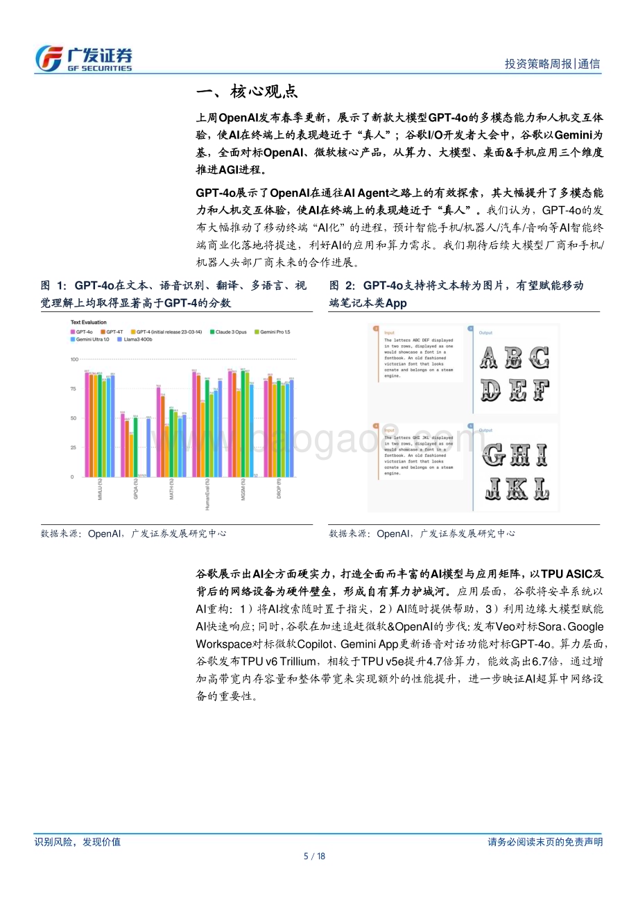 20240520_广发证券_通信行业：OpenAI、谷歌产品发布总结手机AI有望带来海量云端算力需求_18页.pdf_第5页