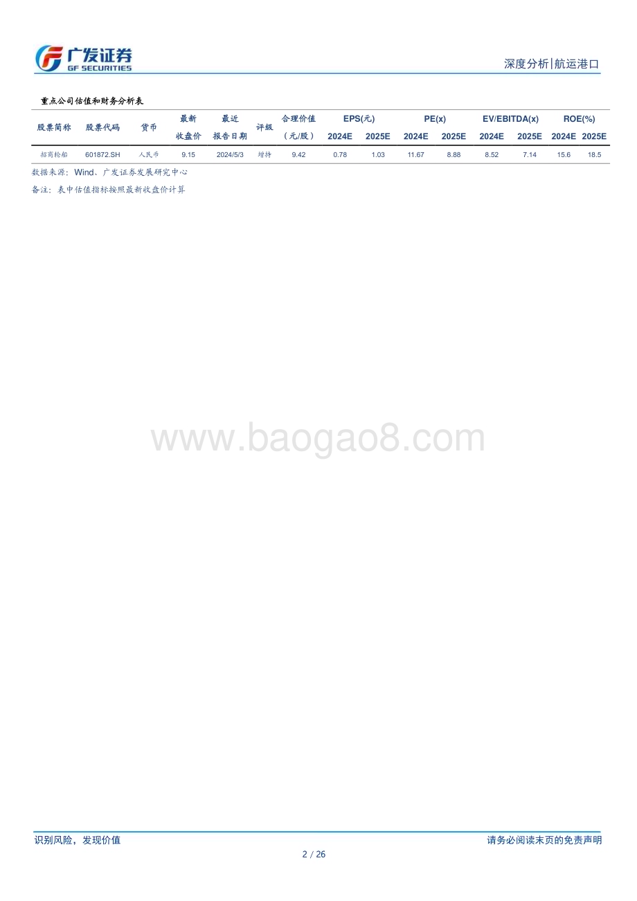 20240519_广发证券_航运港口行业：市场何时反转？_26页.pdf_第2页
