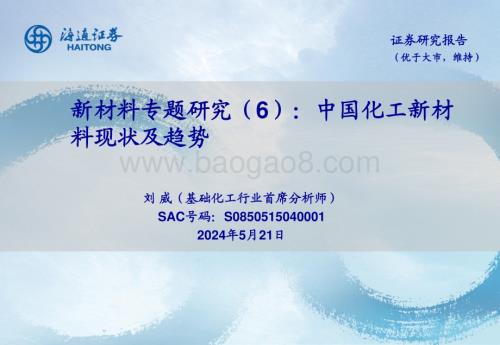20240521_海通证券_基础化工行业：中国化工新材料现状及趋势_38页.pdf