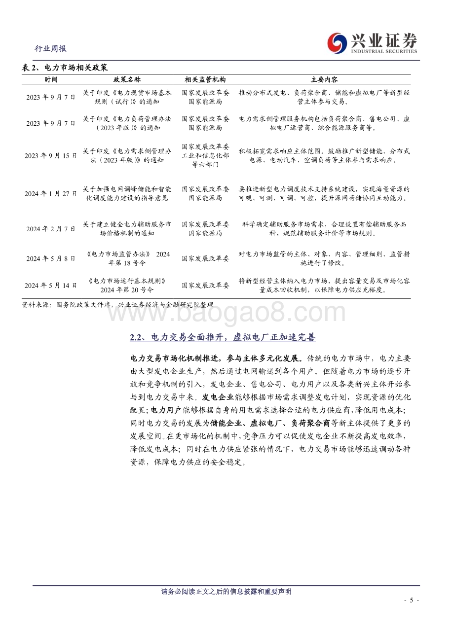 20240518_兴业证券_计算机行业：电力市场运行新规发布电力交易加速发展_22页.pdf_第5页