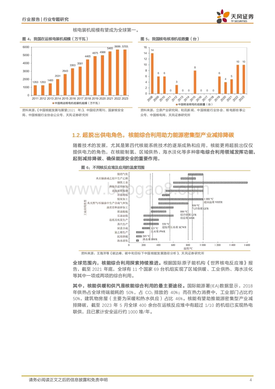 20240523_天风证券_公用事业行业专题研究：核能综合利用正在大踏步向前！_12页.pdf_第4页