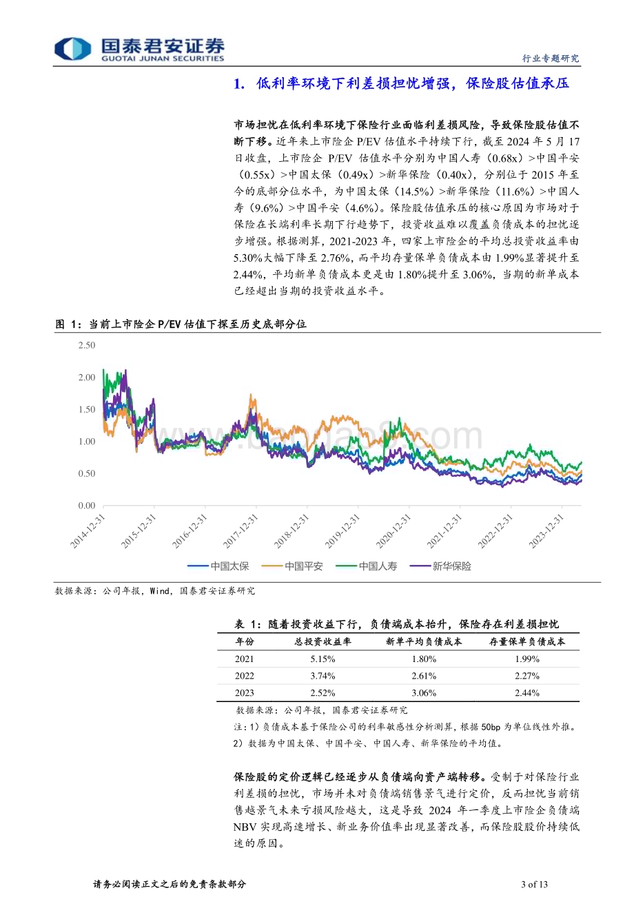 20240519_国泰君安_保险行业：资负共振有利于缓解利差损看好寿险_13页.pdf_第3页
