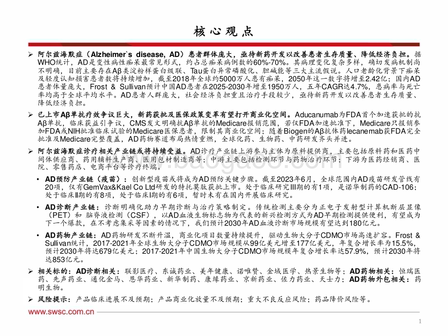 20231214_西南证券_医药行业专题报告A药物催化阿尔兹海默症诊疗领域变革_66页.pdf_第2页