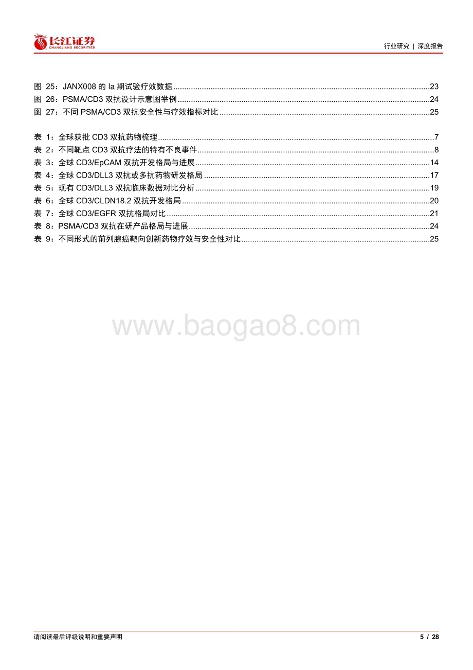 20240704_长江证券_医疗保健行业CD3双抗_实体瘤篇：挑战与机遇并存创新设计或带来突破_28页.pdf_第5页