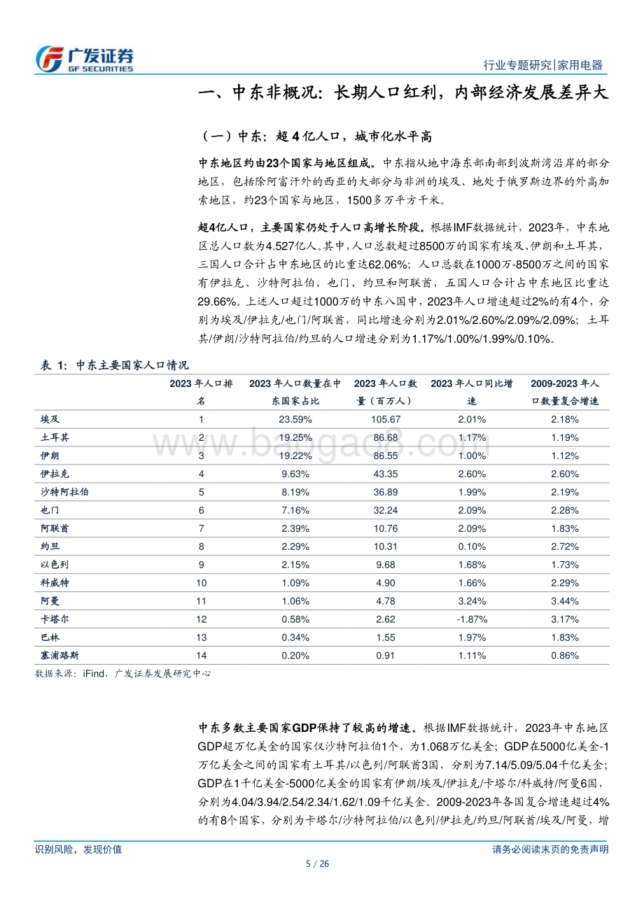 20240627_广发证券_家用电器行业中东非专题：家电出海潜力市场成长空间广阔_26页.pdf_第5页