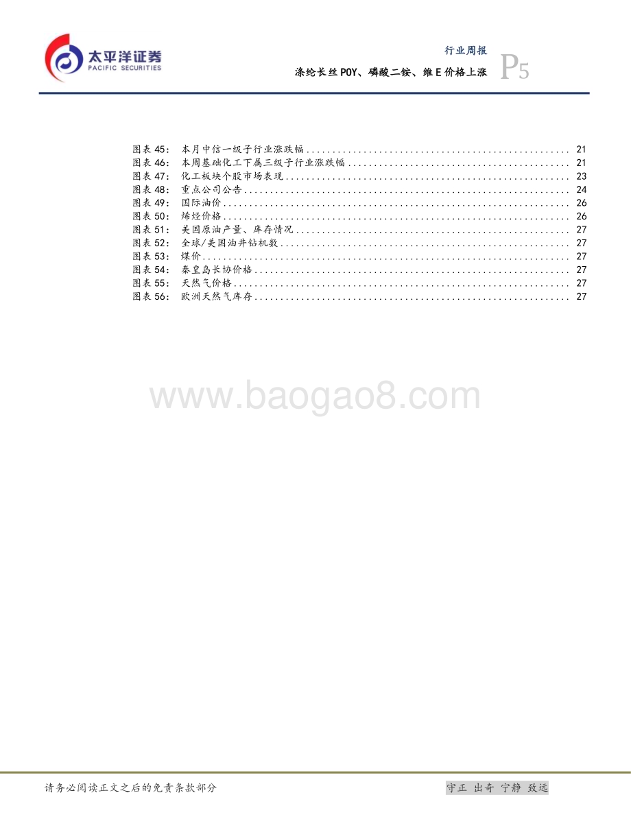20240623_太平洋证券_基础化工行业周报：涤纶长丝POY、磷酸二铵、维E价格上涨_30页.pdf_第5页