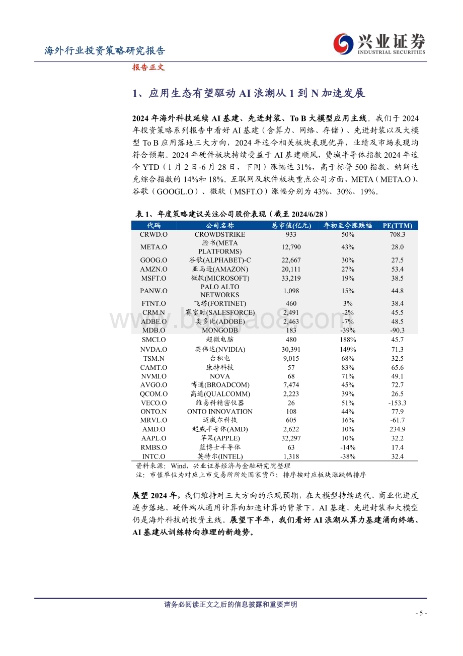 20240630_兴业证券_海外TMT行业2024年中期投资策略：终端、生态、AI新纪元_37页.pdf_第5页