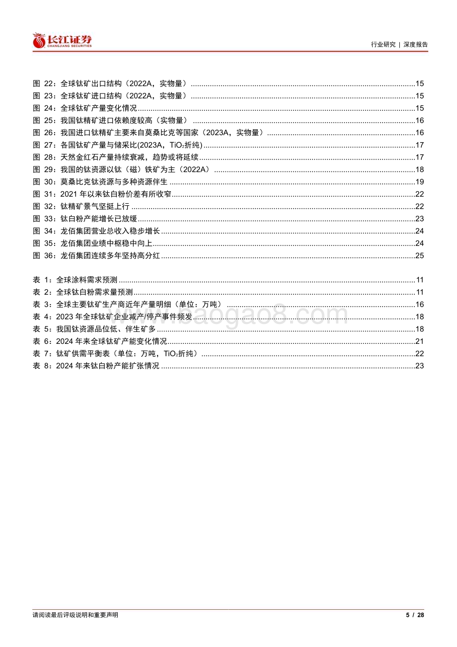 20240629_长江证券_化工行业钛精矿专题：供需向好景气长牛_28页.pdf_第5页