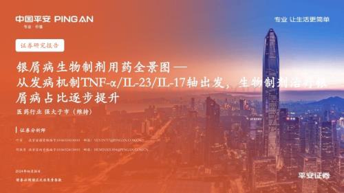 20240627_平安证券_医药行业银屑病生物制剂用药全景图：从发病机制TNF_αIL_23IL_17轴出发生物制剂治疗银屑病占比逐步提升_30页.pdf